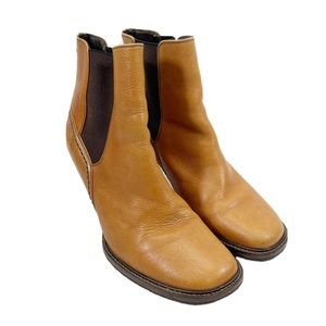 COLE HAAN Country Camel Heeled Chelsea Booties 8.5